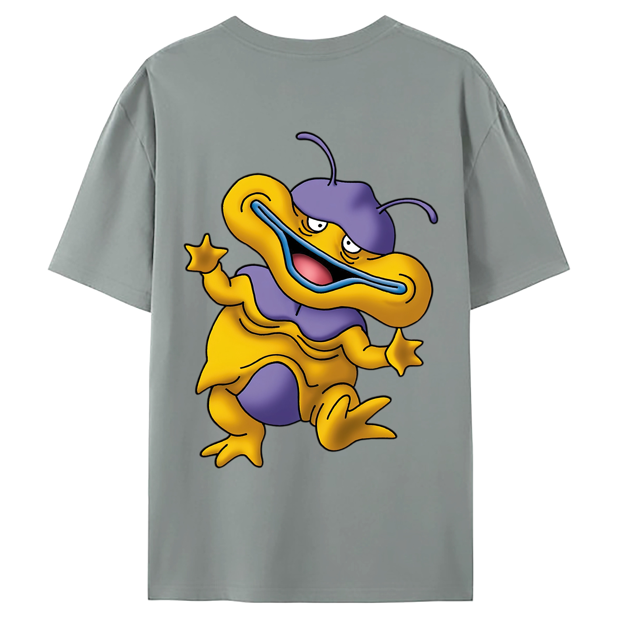 （画像用） ドラゴンクエスト Doragon Kuesuto Dragon Quest 綿100％ メンズ半袖Tシャツ（バックプリント） 通気性